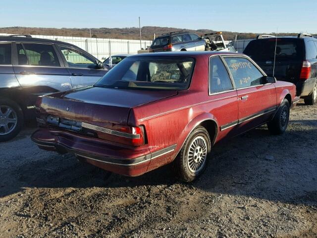 1G4AH11N7KG404142 - 1989 BUICK CENTURY CU BURGUNDY photo 4