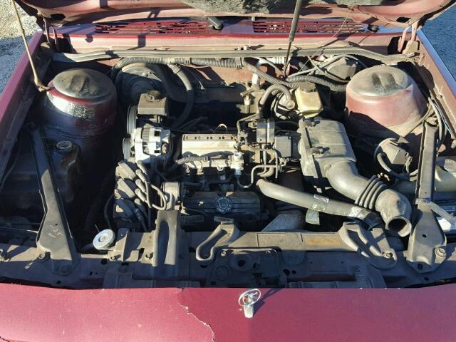 1G4AH11N7KG404142 - 1989 BUICK CENTURY CU BURGUNDY photo 7