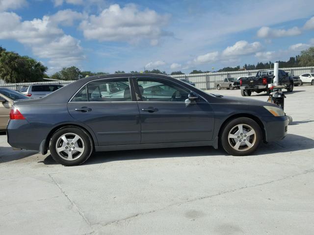 JHMCN36576C003387 - 2006 HONDA ACCORD HYB GRAY photo 9