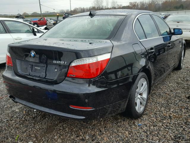 WBANU53599C123450 - 2009 BMW 528 I BLACK photo 4