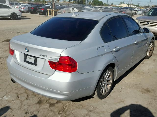 WBAVB13566PT06307 - 2006 BMW 325 I SILVER photo 4