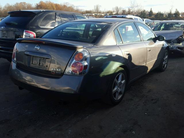 1N4BL11D24C145641 - 2004 NISSAN ALTIMA SE GRAY photo 4