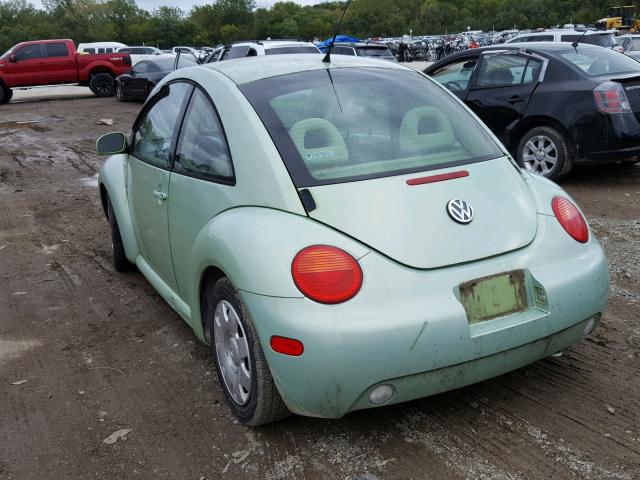3VWBB21CX2M404055 - 2002 VOLKSWAGEN NEW BEETLE Yaşıl foto 3