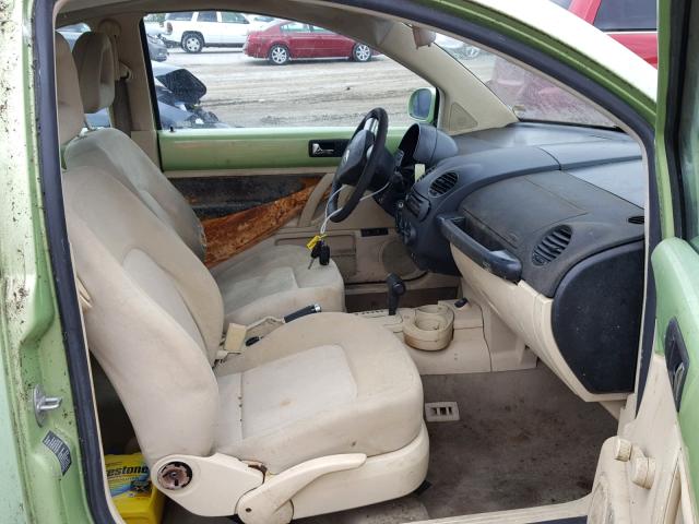3VWBB21CX2M404055 - 2002 VOLKSWAGEN NEW BEETLE Yaşıl foto 5