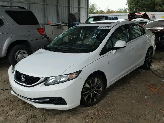 19XFB2F82DE235574 - 2013 HONDA CIVIC EX თეთრი ფოტო 2