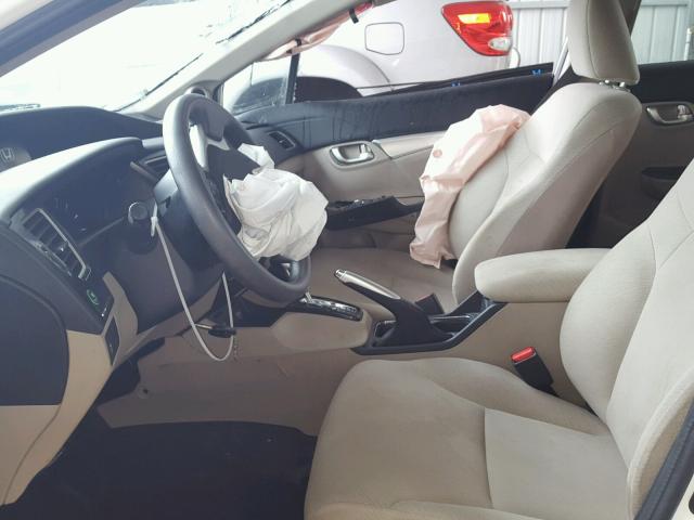 19XFB2F82DE235574 - 2013 HONDA CIVIC EX თეთრი ფოტო 5