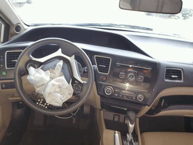 19XFB2F82DE235574 - 2013 HONDA CIVIC EX თეთრი ფოტო 9