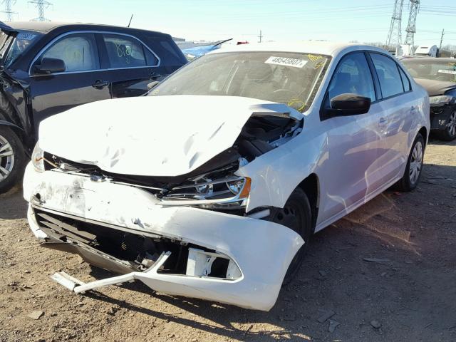 3VWLL7AJ4EM270032 - 2014 VOLKSWAGEN JETTA TDI WHITE photo 2