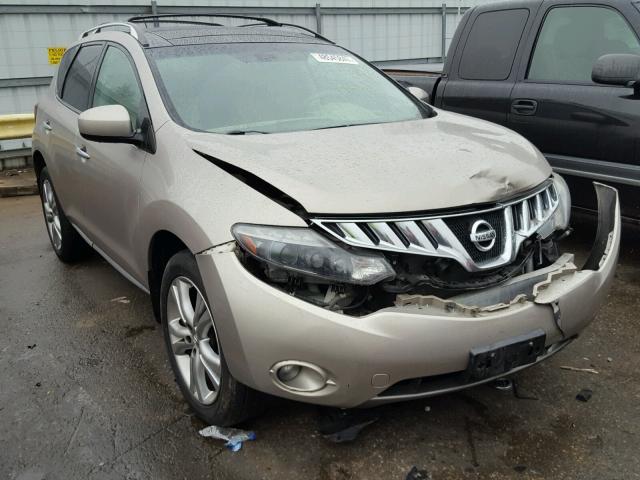 JN8AZ18W59W206289 - 2009 NISSAN MURANO S TAN photo 1