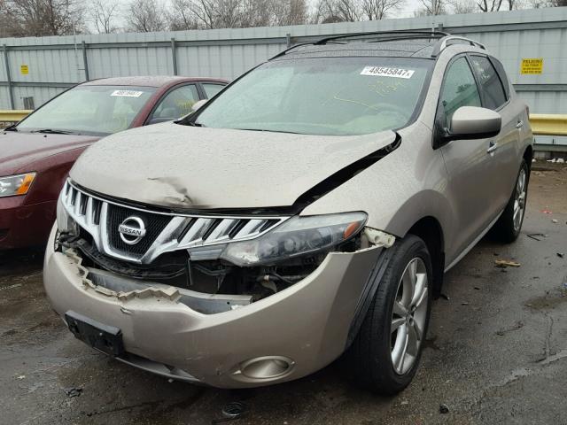 JN8AZ18W59W206289 - 2009 NISSAN MURANO S TAN photo 2