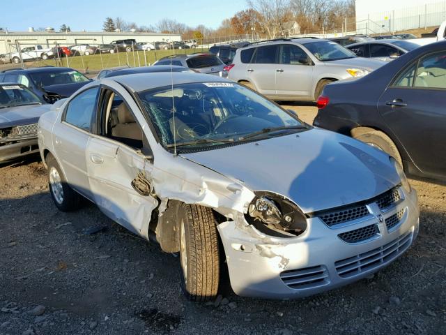 1B3ES56C65D237060 - 2005 DODGE NEON SXT SILVER photo 1