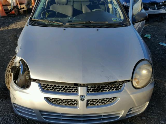 1B3ES56C65D237060 - 2005 DODGE NEON SXT SILVER photo 7