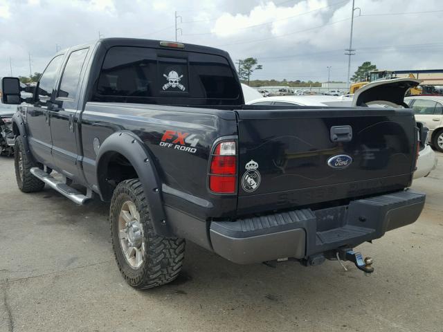 1FTSW21R78ED71297 - 2008 FORD F250 SUPER BLACK photo 3