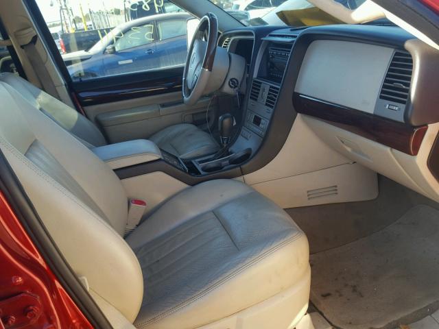5LMEU78H63ZJ20908 - 2003 LINCOLN AVIATOR 红色 照片 5