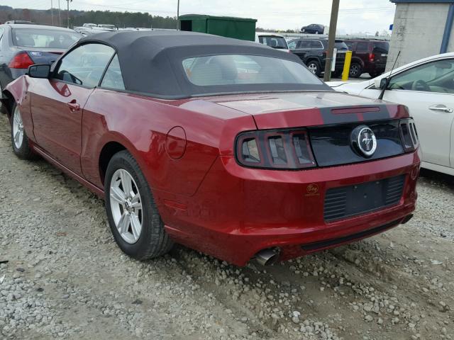 1ZVBP8EM6E5213024 - 2014 FORD MUSTANG BURGUNDY photo 3