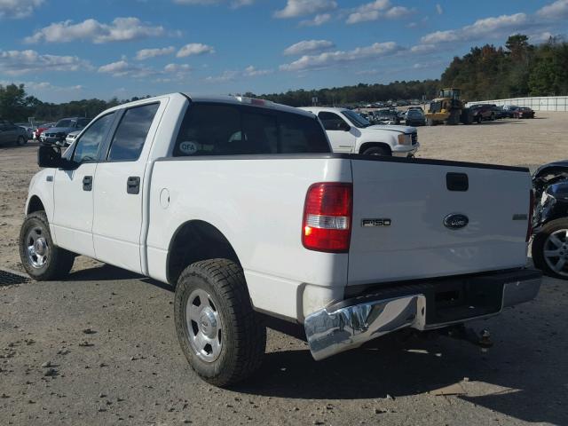 1FTPW12508FA75169 - 2008 FORD F150 SUPER WHITE photo 3