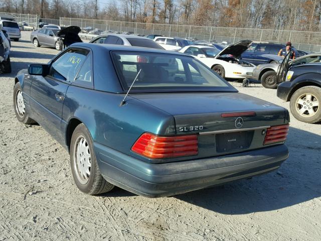 WDBFA63F2TF135782 - 1996 MERCEDES-BENZ SL 320 GREEN photo 3