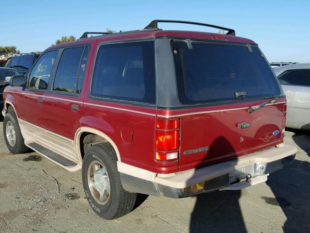 1FMDU34X7RUA43055 - 1994 FORD EXPLORER RED photo 3