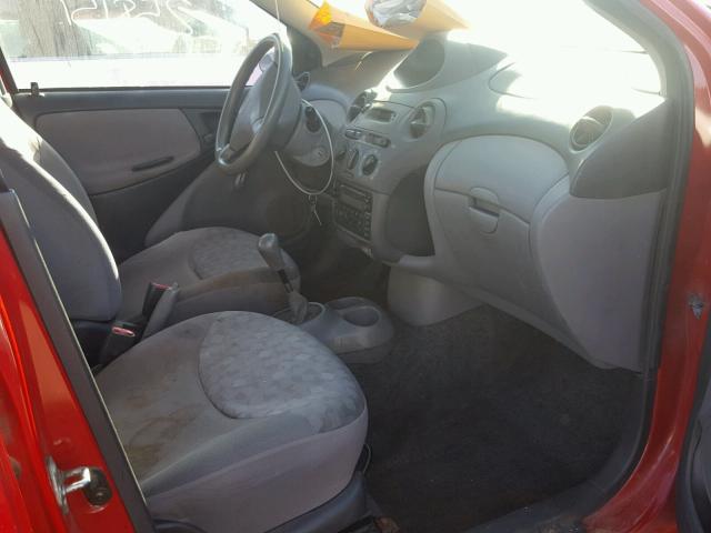 JTDBT123510187234 - 2001 TOYOTA ECHO RED photo 5