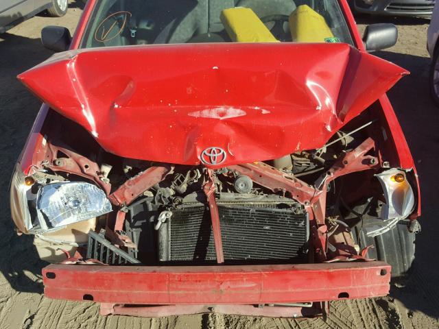 JTDBT123510187234 - 2001 TOYOTA ECHO RED photo 7