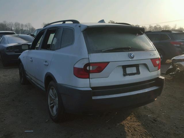 WBXPA93455WD13909 - 2005 BMW X3 3.0I SILVER photo 3