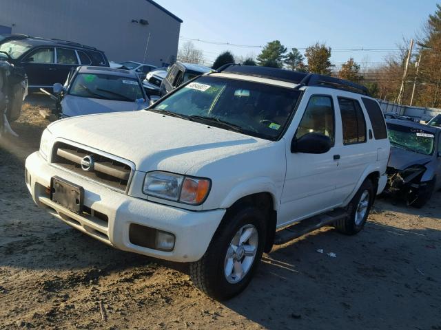 JN8DR09Y94W900130 - 2004 NISSAN PATHFINDER WHITE photo 2