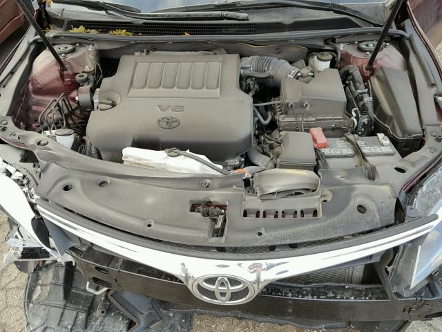 4T1BK1EB9GU197445 - 2016 TOYOTA AVALON XLE 勃艮第红 照片 7