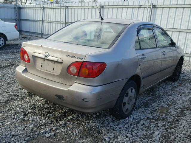 1NXBR32E83Z004718 - 2003 TOYOTA COROLLA CE GOLD photo 4