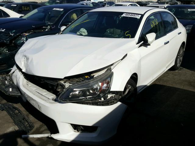 1HGCR2F5XDA233290 - 2013 HONDA ACCORD SPO WHITE photo 2