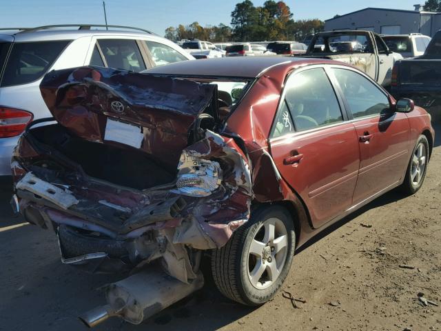 4T1BA32K94U505115 - 2004 TOYOTA CAMRY SE MAROON photo 4