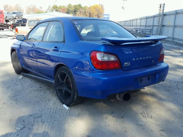 JF1GD29693G507857 - 2003 SUBARU IMPREZA WR BLUE photo 3