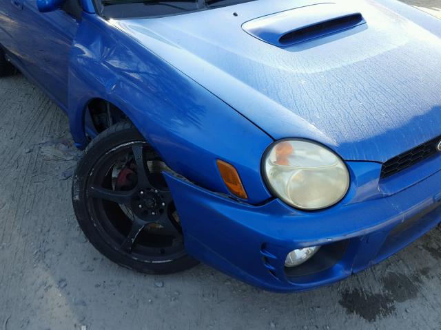 JF1GD29693G507857 - 2003 SUBARU IMPREZA WR BLUE photo 9