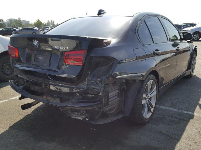 WBA8E5C54GK388337 - 2016 BMW 328 D BLACK photo 4