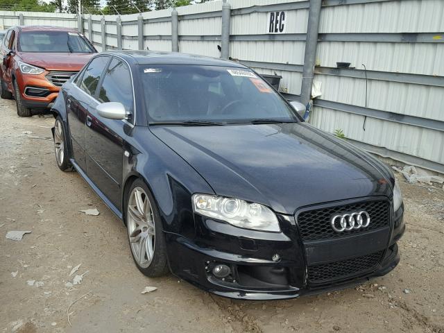 WUARU78E37N905529 - 2007 AUDI RS4 QUATTR BLACK photo 1