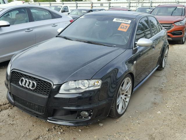 WUARU78E37N905529 - 2007 AUDI RS4 QUATTR BLACK photo 2