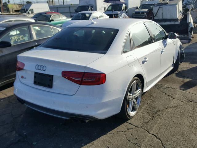 WAUBGAFLXGA003274 - 2016 AUDI S4 PREMIUM WHITE photo 4