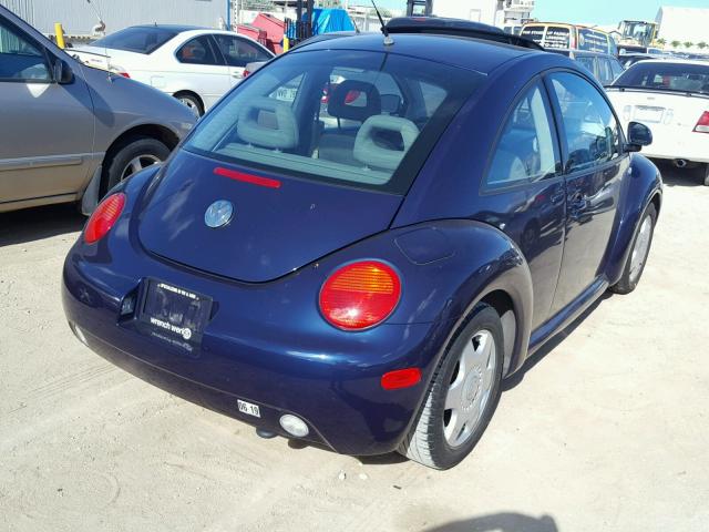 3VWCC21CXXM467794 - 1999 VOLKSWAGEN NEW BEETLE 蓝色 照片 4