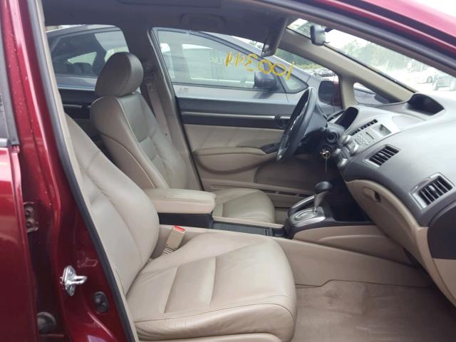 19XFA1F91BE009237 - 2011 HONDA CIVIC EXL 勃艮第红 照片 5