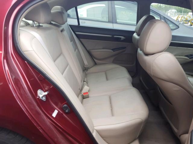 19XFA1F91BE009237 - 2011 HONDA CIVIC EXL 勃艮第红 照片 6