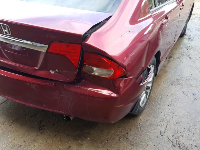 19XFA1F91BE009237 - 2011 HONDA CIVIC EXL 勃艮第红 照片 9