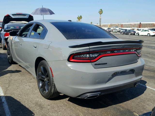 2C3CDXBG4JH206878 - 2018 DODGE CHARGER SX GRAY photo 3