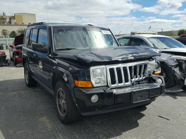 1J8HG48K88C111653 - 2008 JEEP COMMANDER BLACK photo 1