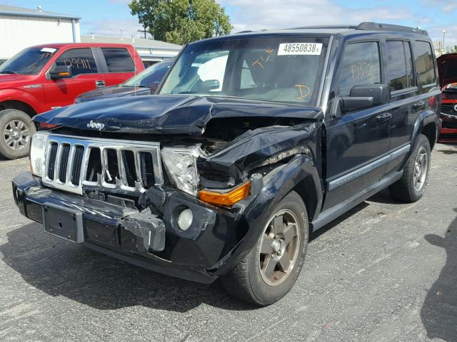 1J8HG48K88C111653 - 2008 JEEP COMMANDER BLACK photo 2