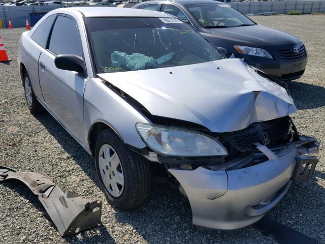 1HGEM22135L028264 - 2005 HONDA CIVIC DX V SILVER photo 1