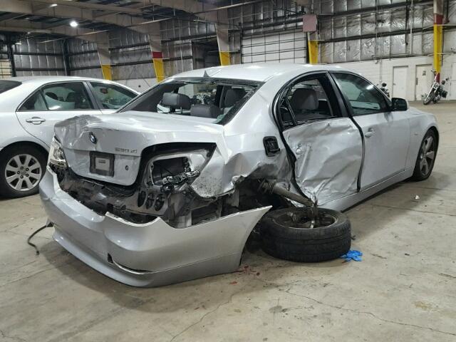 WBANF73516CG68109 - 2006 BMW 530 XI SILVER photo 4