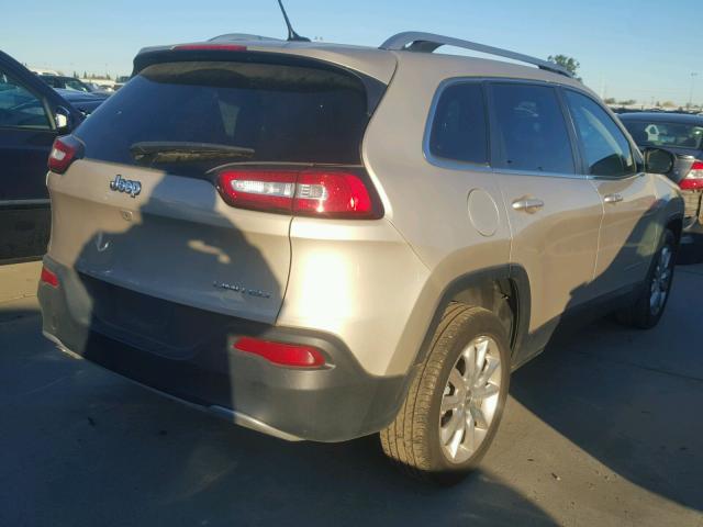 1C4PJLDB1FW747041 - 2015 JEEP CHEROKEE L BEIGE photo 4