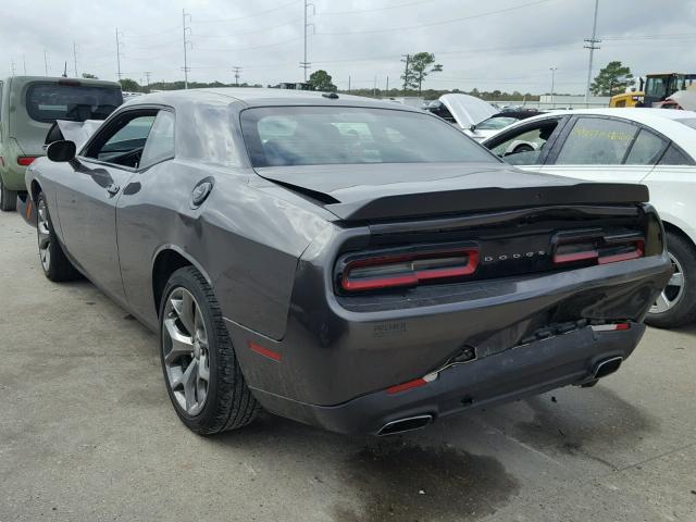 2C3CDZAG0GH201750 - 2016 DODGE CHALLENGER CHARCOAL photo 3