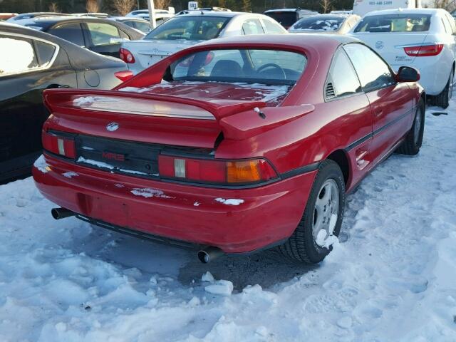 JT2SW21N5M0007795 - 1991 TOYOTA MR2 SPORT RED photo 4