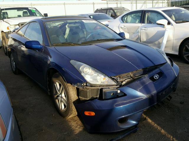 JTDDR32T120142389 - 2002 TOYOTA CELICA GT BLUE photo 1