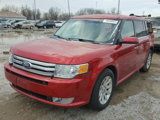 2FMGK5CC2BBD09090 - 2011 FORD FLEX SEL MAROON photo 2